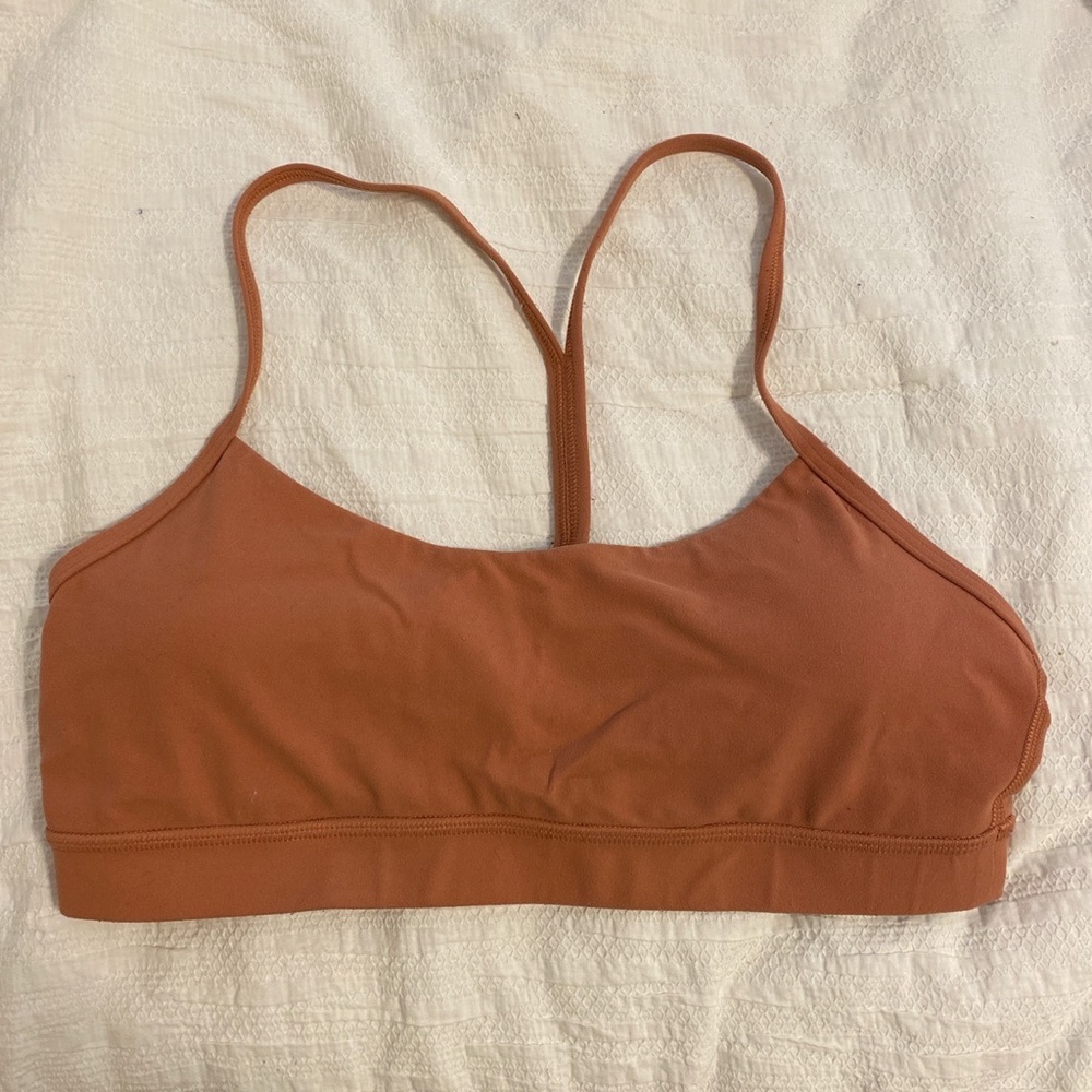 Terracotta color lululemon bra